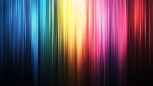 Vertical multispectral light streaks in luminous gradient field