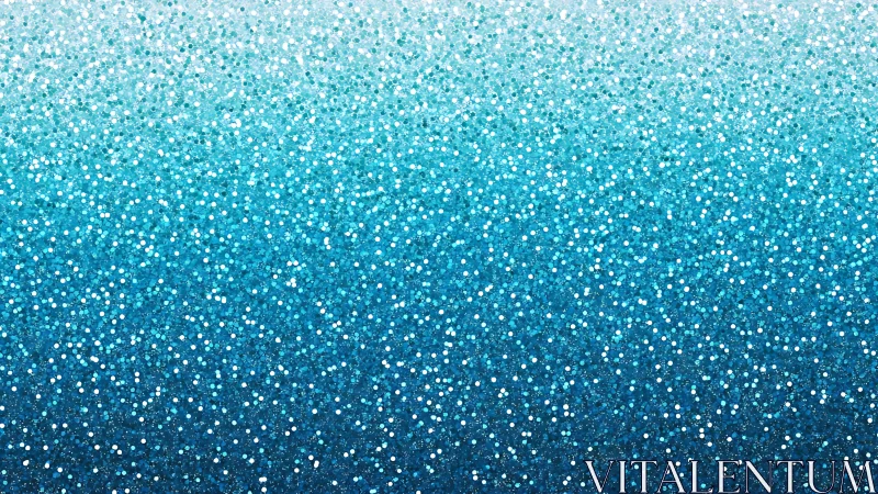 Blue glitter gradient background shows dense circular highlights