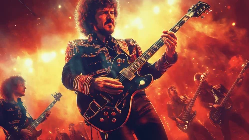 Guitar firestorm turns the concert stage into molten starlight