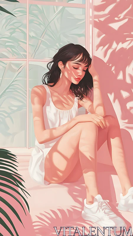 Sun-dappled daydream sketches quiet stories on warm skin