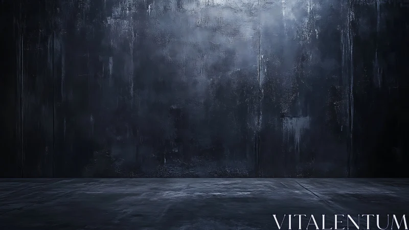 Moody midnight studio wall inviting quiet imagination.