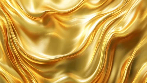Molten satin gold currents ripple in luminous luxury.