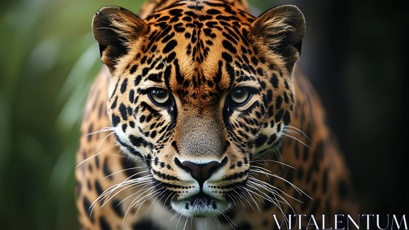 Jaguar portrait captures predatory gaze in shallow depth of field
