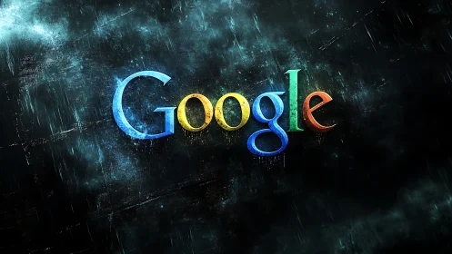 Google's Neon Dream in the Digital Storm.