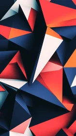 Geometric shards form bold abstract gradient composition.