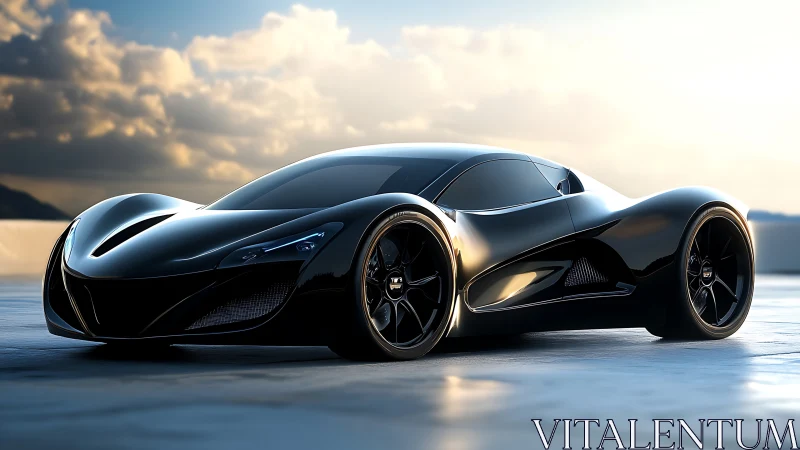 3D hypercar rendering with aerodynamic organic bodywork design.