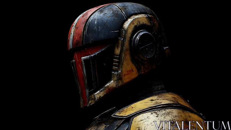 Battleworn chrome ranger in scarlet racing stripes.