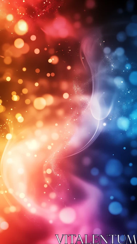 Vertical gradient bokeh field shows diffuse light transitions