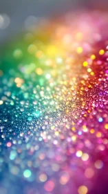 Macro bokeh field of multicolored glitter under soft focus