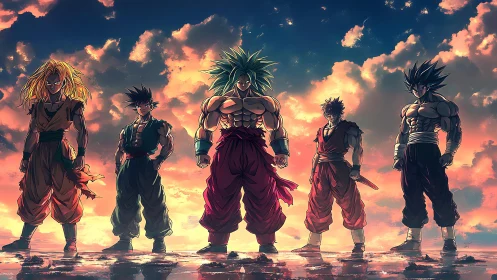 Sunset warband of cosmic warriors poised for impact.