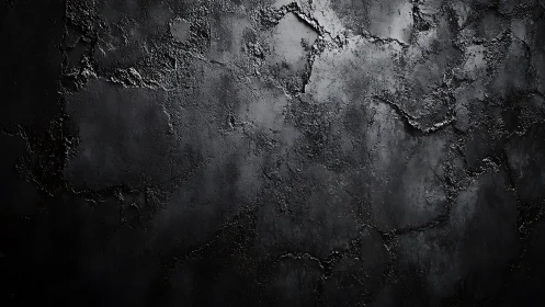 Dark cracked concrete texture under subtle side lighting.