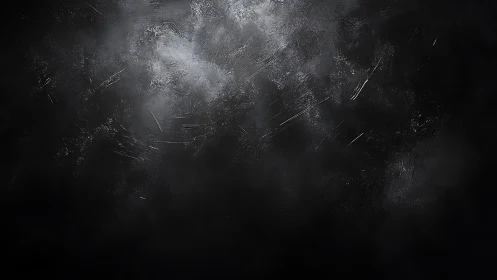 Dark textured vignette with metallic scratches and soft haze