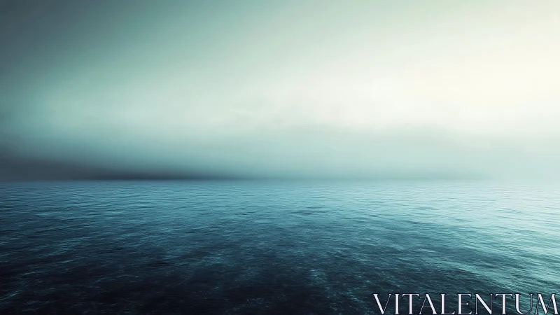 Minimalist ocean horizon with cinematic atmospheric gradient.