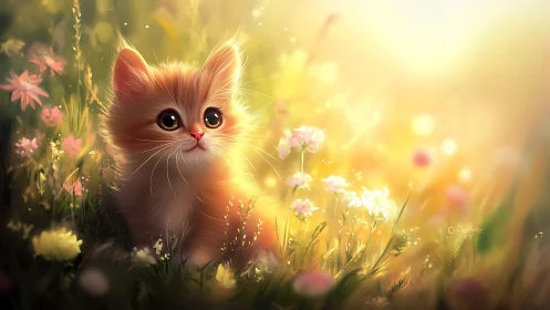 Meet a Golden Kitten in Wildflower Dreams.