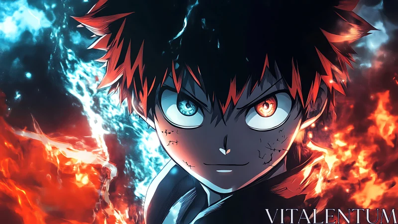 Elemental gaze slices worlds where fire and frost collide