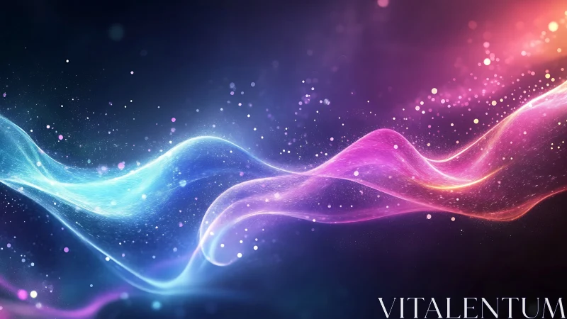 Prismatic Stardust Rivers Curl Through Midnight Silence.