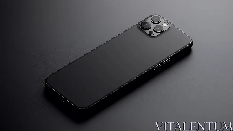 Premium Smartphone: Minimalist Design and Metallic Camera Lens Array.