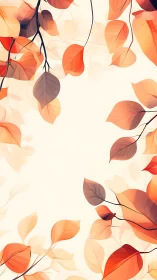 Gentle autumn leaves framing a soft, welcoming space.