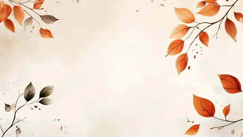 Autumn branches frame a quiet parchment of drifting light.