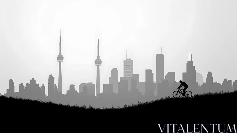 Urban Explorer on Wheels: A Cyclist's Journey.