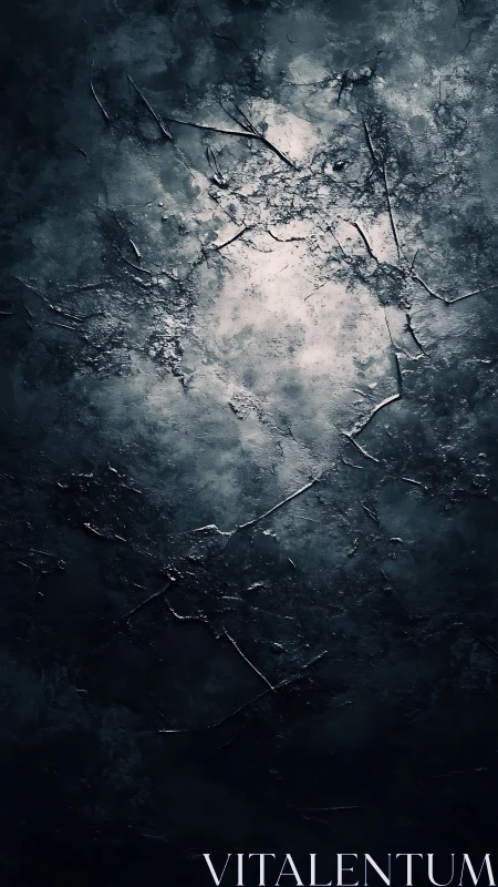 Dark cracked textured surface with subtle central light focus.