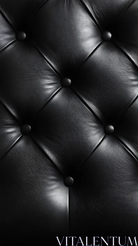 Deep black leather upholstery invites a touch of quiet luxury