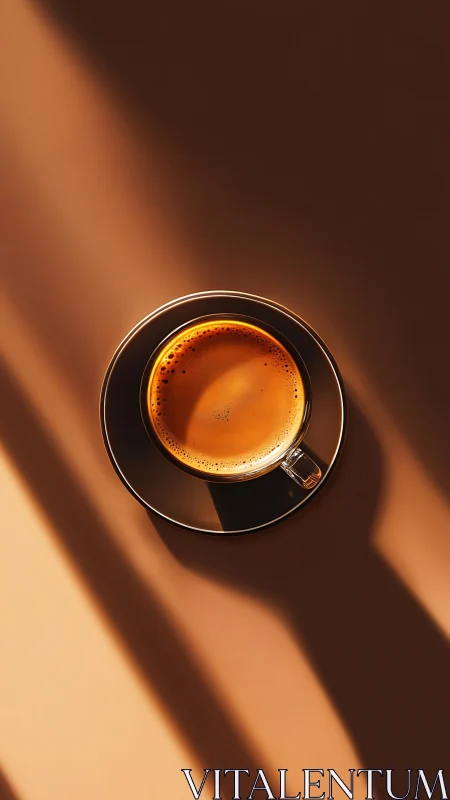 A Moment of Espresso Bliss in Golden Light