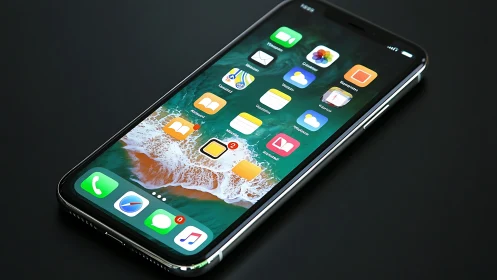 iPhone Home Screen Interface with Vibrant App Ecosystem.