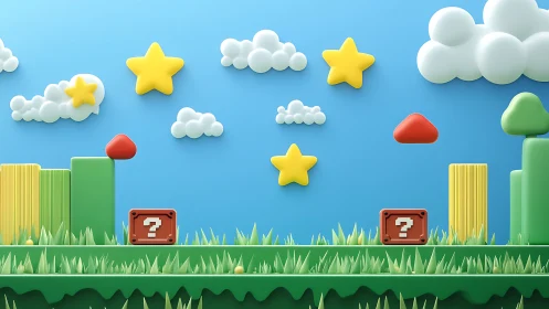 Playful 3D platform world captures nostalgic gaming wonder