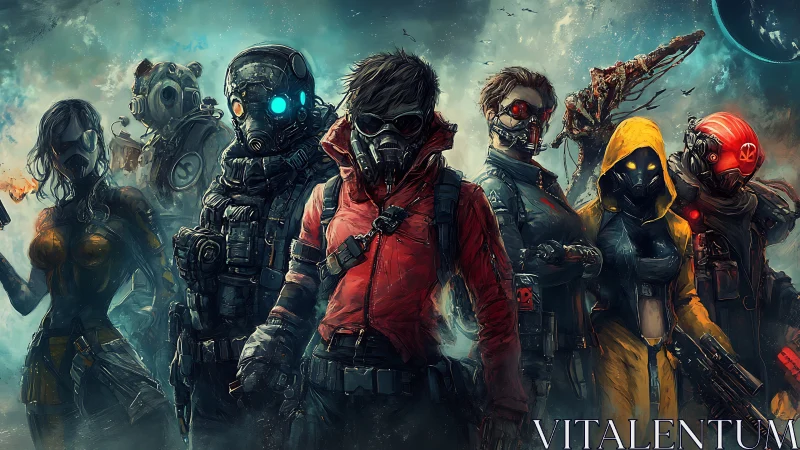 Masked drifters stake their claim at the rim of a war-torn void