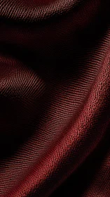 Crimson woven textile folds under cinematic side lighting.
