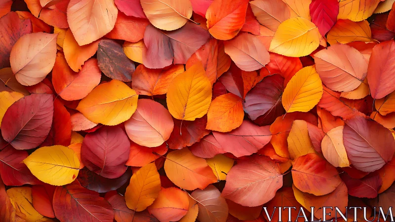 Warm autumn leaves create a rich, colorful seasonal carpet