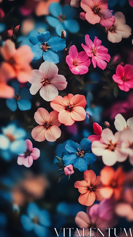 Vibrant Blooms Dance in Colorful Harmony.