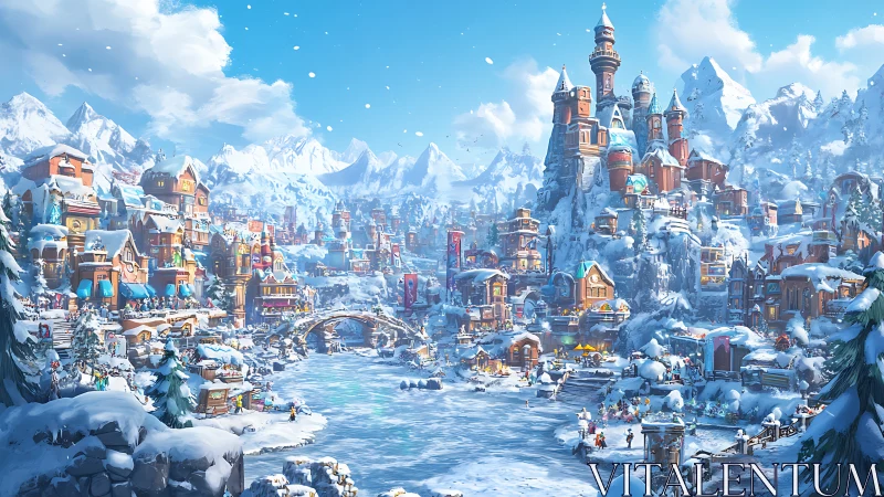 Snowy fantasy village welcomes visitors with cozy winter magic