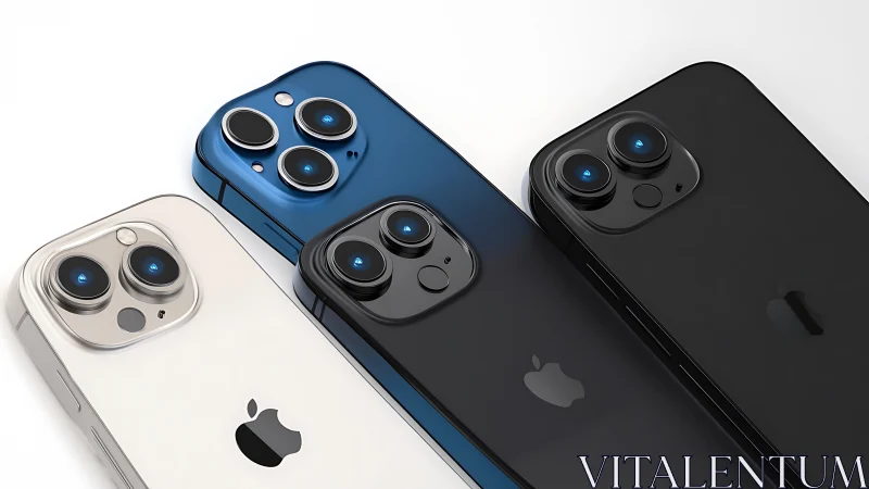 Apple iPhone Pro Triple Lens Camera Module Arrangement Technical Showcase