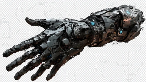 Cybernetic prosthetic arm with segmented exoskeletal plating