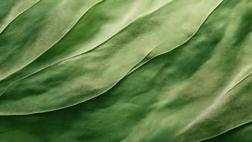 Macro study of overlapping green leaf laminae in soft light