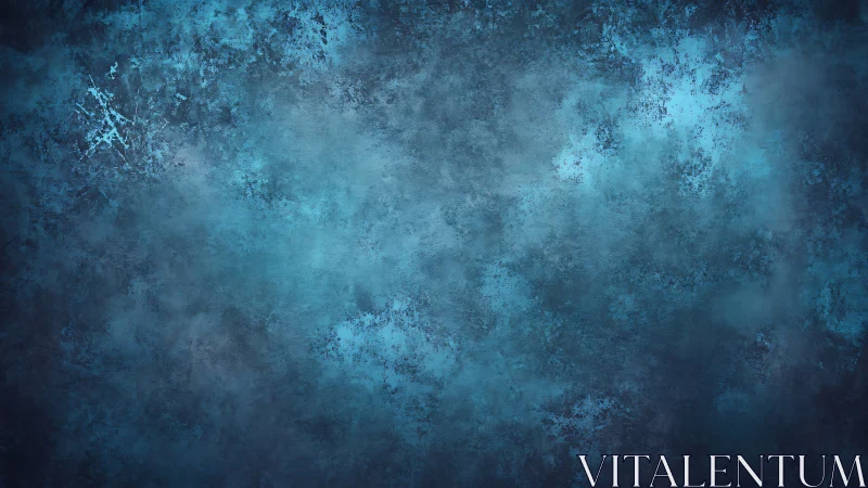 Blue textured grunge background with mottled rough surface.