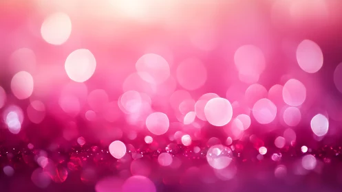 Pink bokeh light background with sparkling glitter effect.
