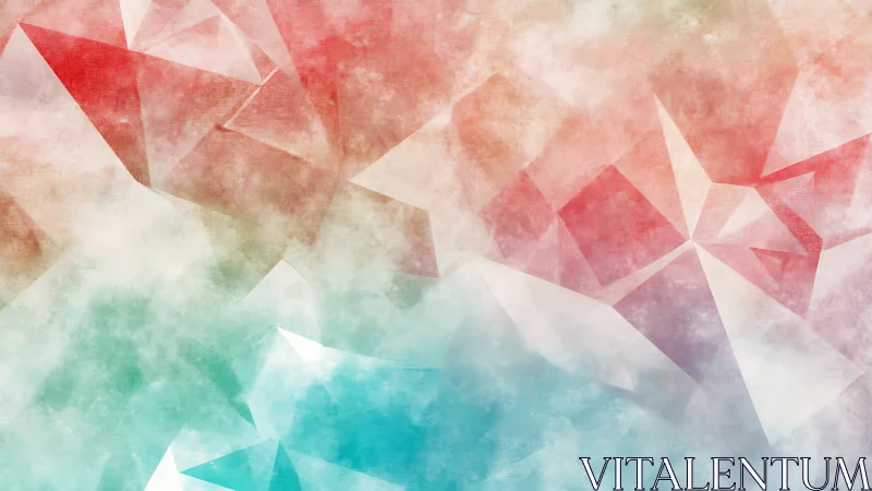 Pastel crystal fog drifting through coral and aqua air.