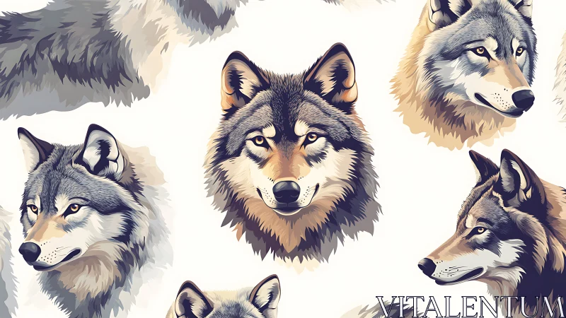 Confident wolf portraits share quiet strength and wild grace