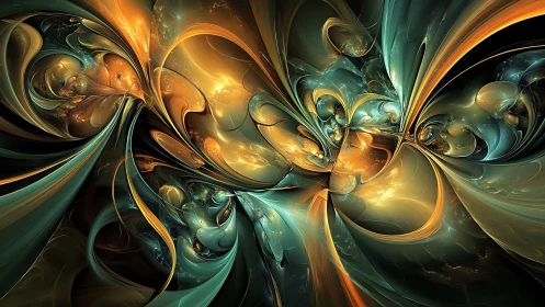 Swirling fractal light forms an otherworldly cosmic vortex