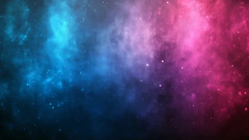 Bicolor nebula gradient unifies cyan and magenta cosmic haze