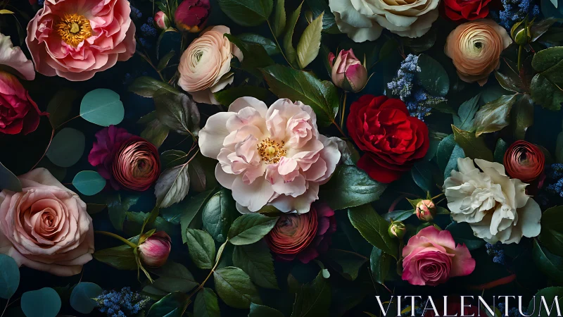 Luxe Floral Arrangement with Roses, Peonies, and Ranunculus