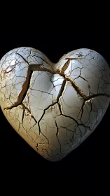 Fractured Heart with Root-like Vascular Structure