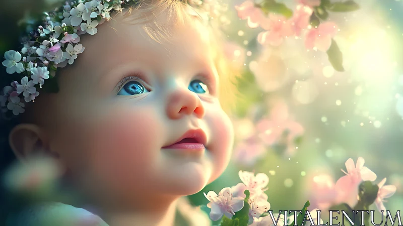 Wonder's First Glimpse: Baby Emerges Into Blooming Paradise