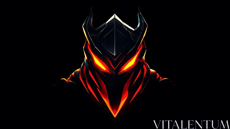 Infernal helm carves searing light from the swallowing dark