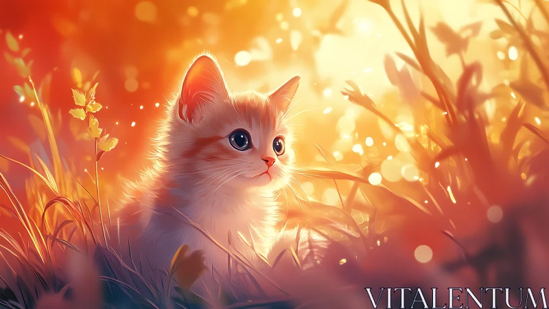 Whiskers in the Golden Hour Glow.