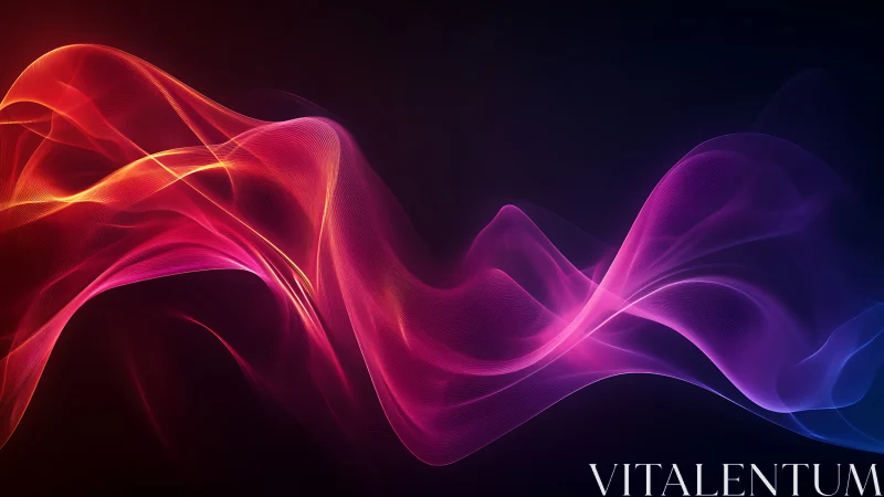 Abstract light waves form layered multicolored gradients