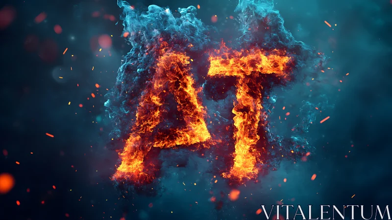 Fire and Ice AI Number 57 Illustration